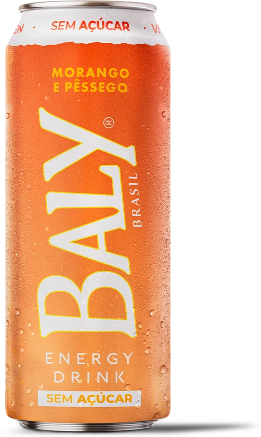 Baly Morango e Pêssego Sem Açúcar 473ml